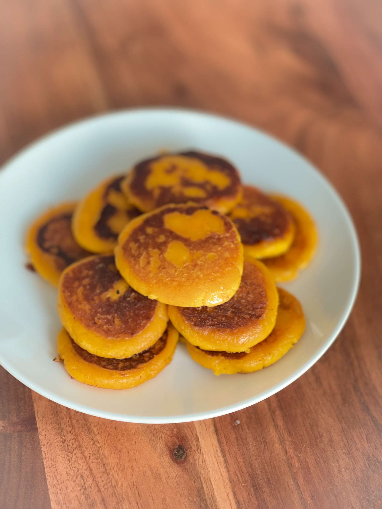 kabocha pancake on plate