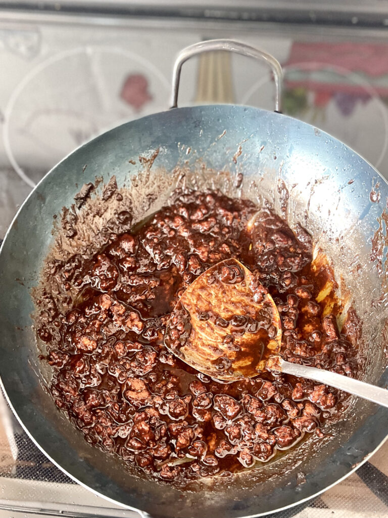 cooked fried bean sauce