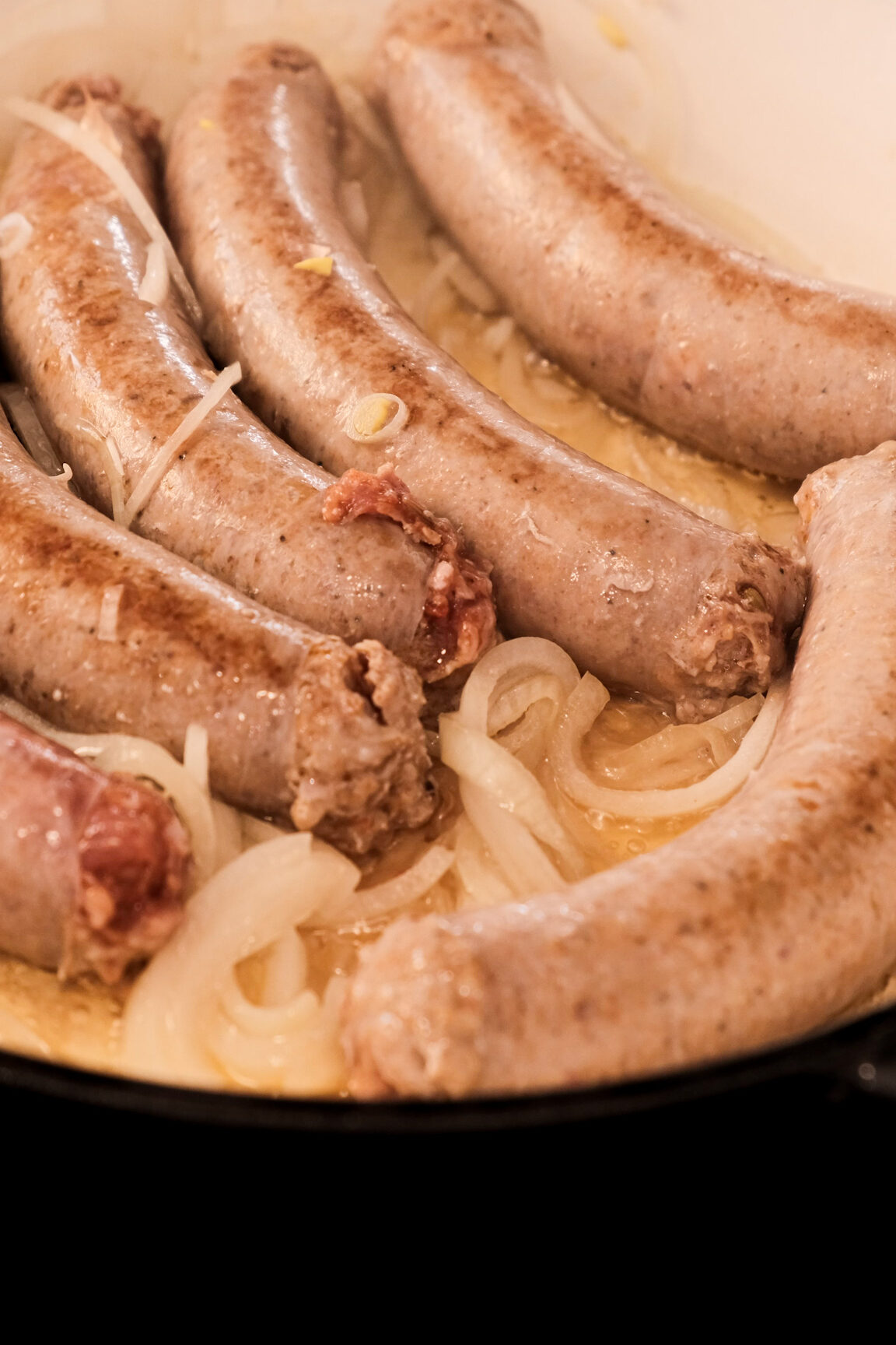 Italian sausage with onions