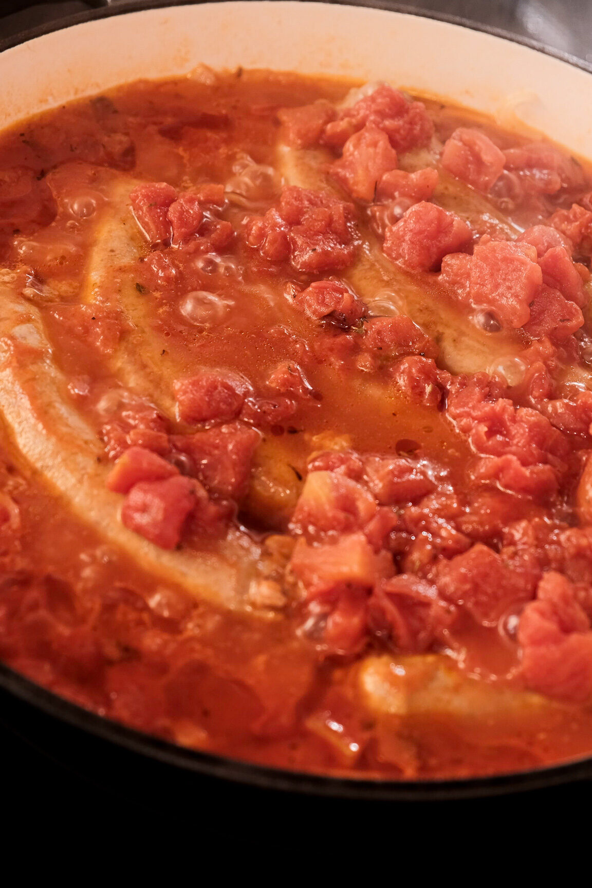 Simmered Italian sausage