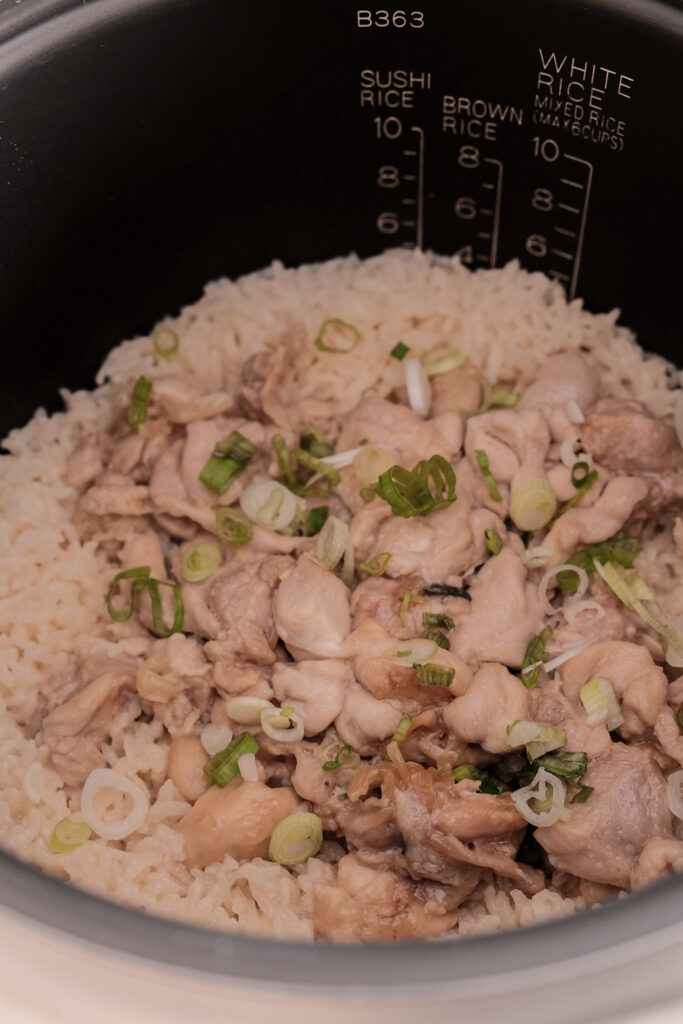 coconut chicken rice in rice cooker