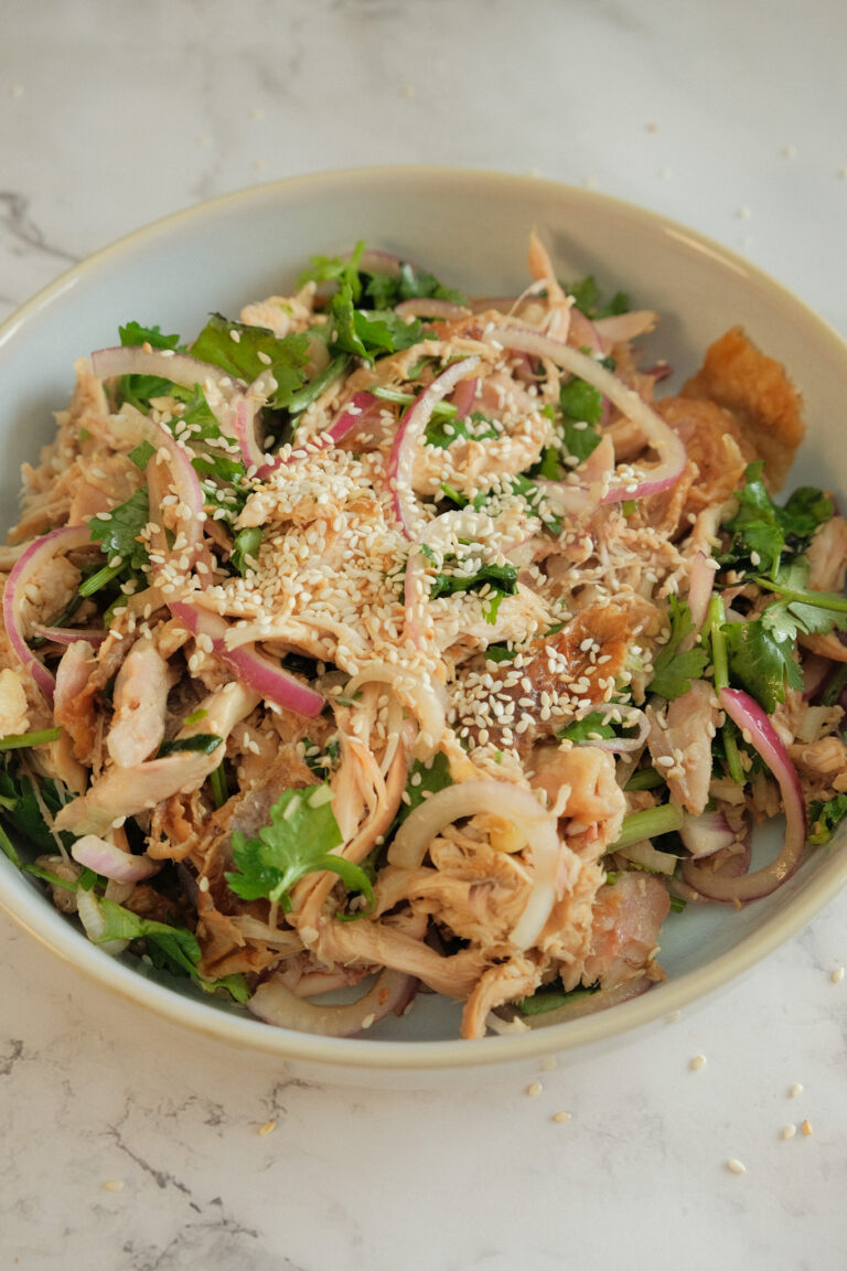 Cold chicken salad-great for potluck or summer meal!