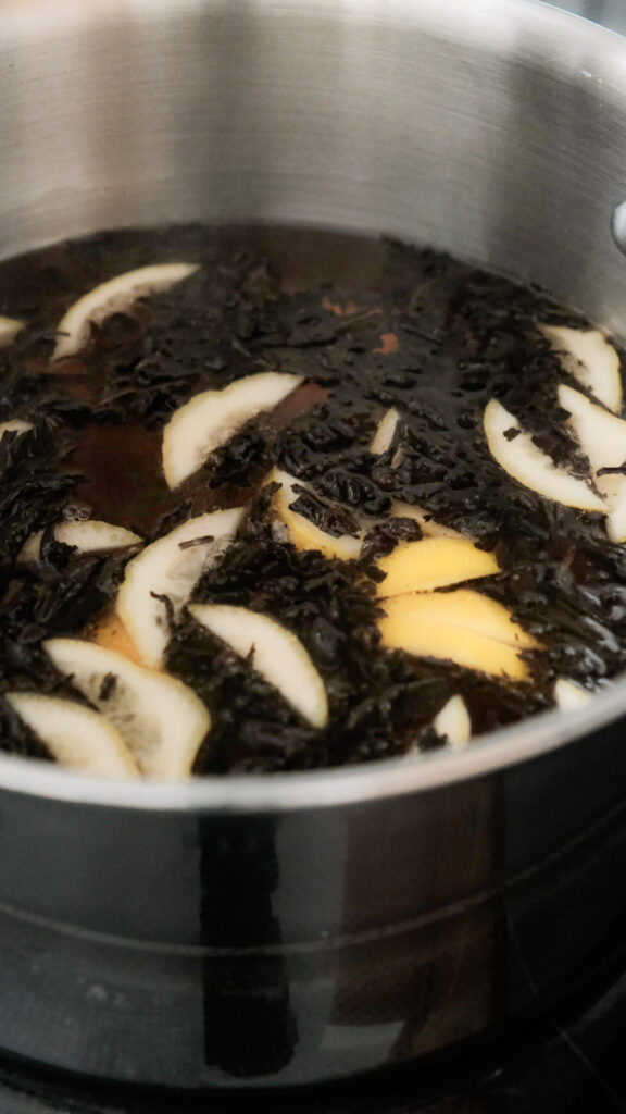 tea simmering