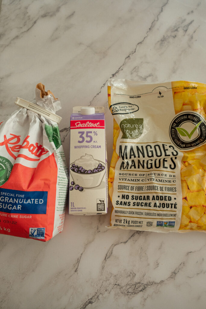 mango ice cream bar ingredients