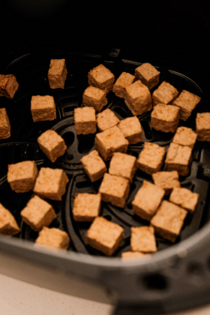 Tofu done in the air fryer