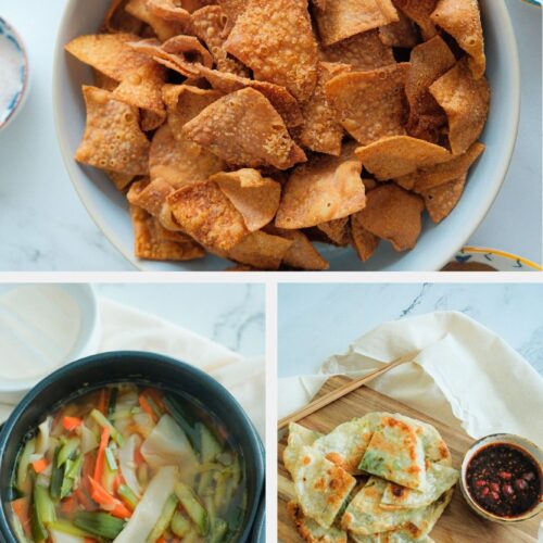 Leftover dumpling wrappers