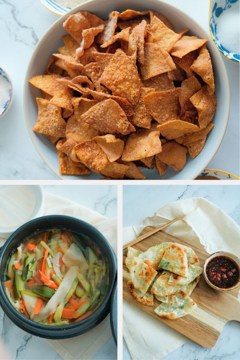 Leftover dumpling wrappers