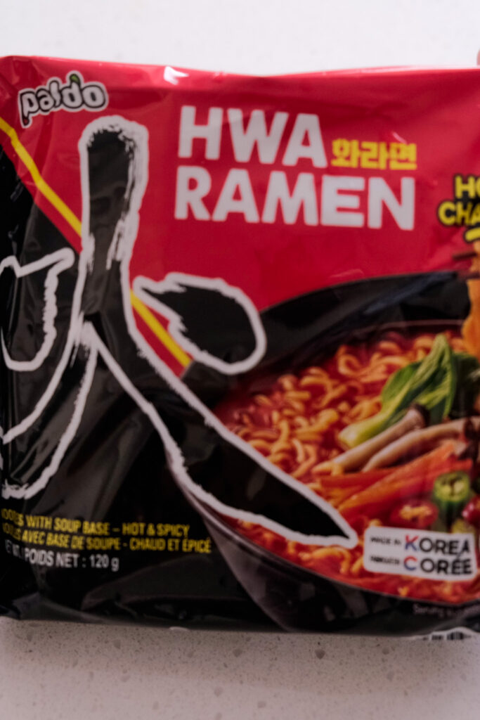 Type of instant noodles used
