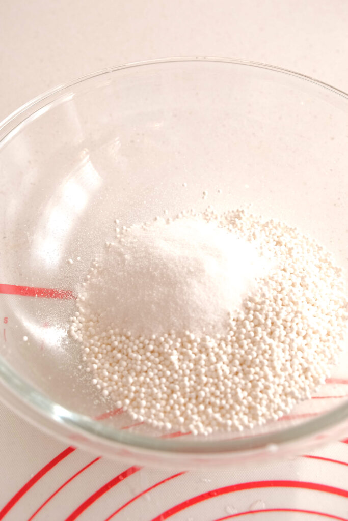 sugar is added to sago