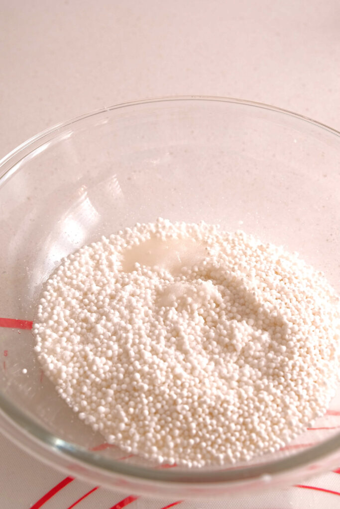 water added to sago