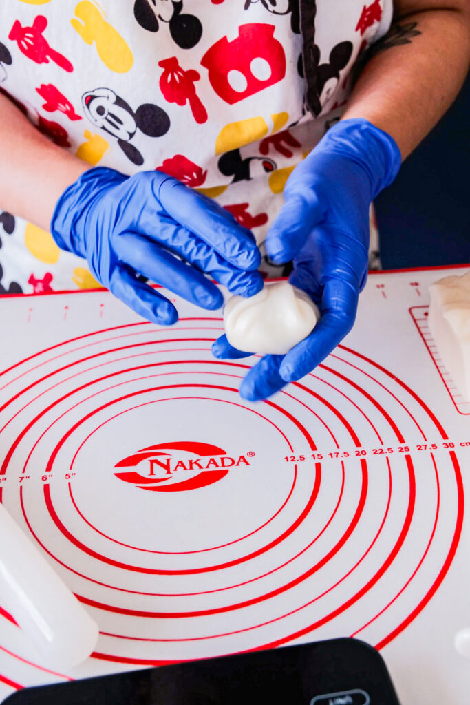 Wrapped the matcha cream