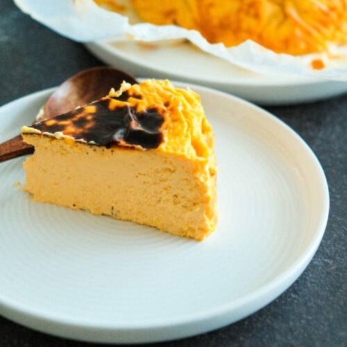 Pumpkin burnt Basque cheesecake