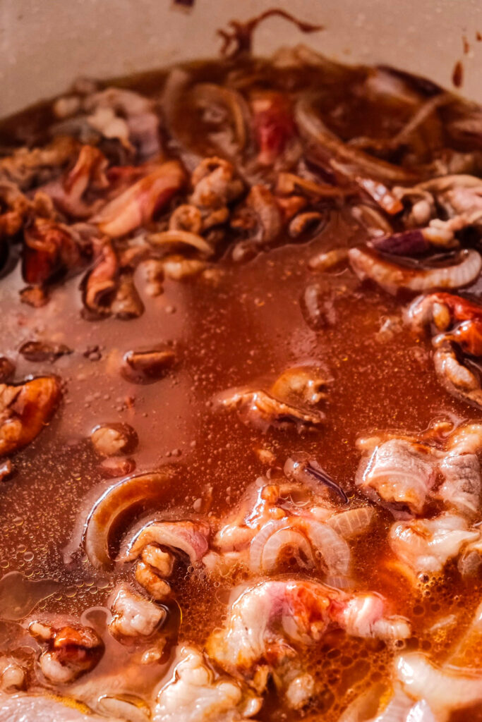 spicy udon sauce added