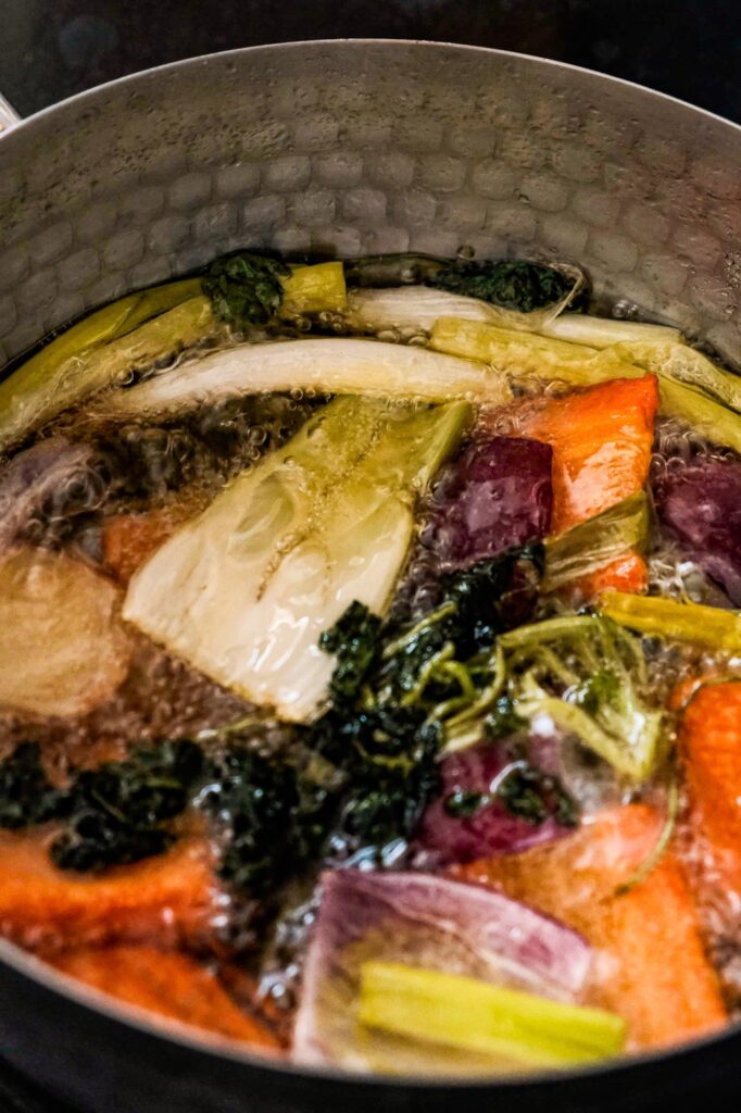 Vegetable finished frying