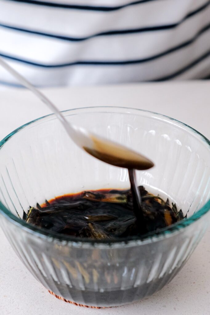 Final scallion sauce