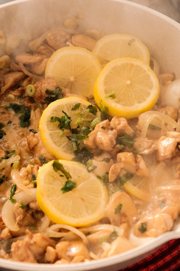 cilantro on top of chicken