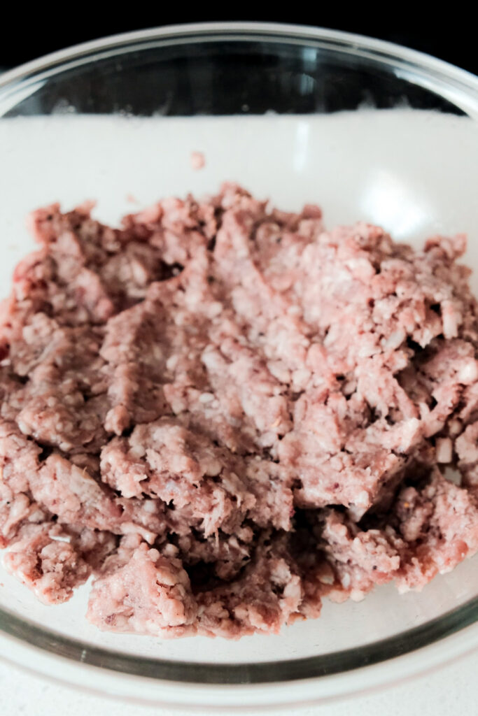 Mixed ground beef