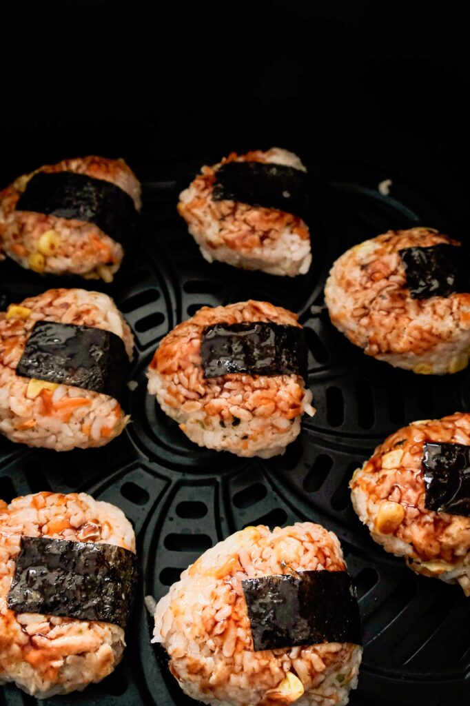 onigiri brushed with sauce