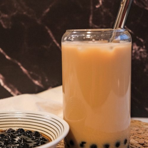 Brown sugar boba milk tea