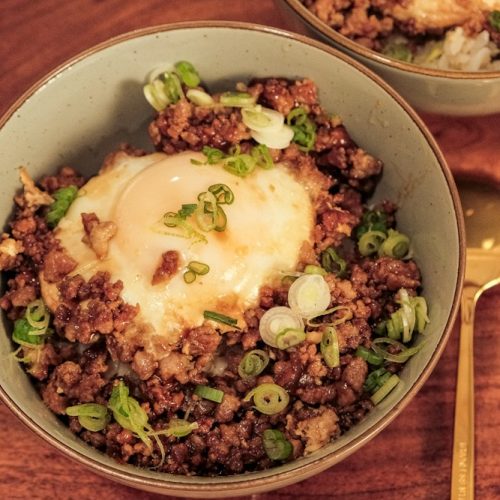 Minced pork rice